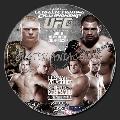 UFC 121 Lesnar vs. Velasquez dvd label