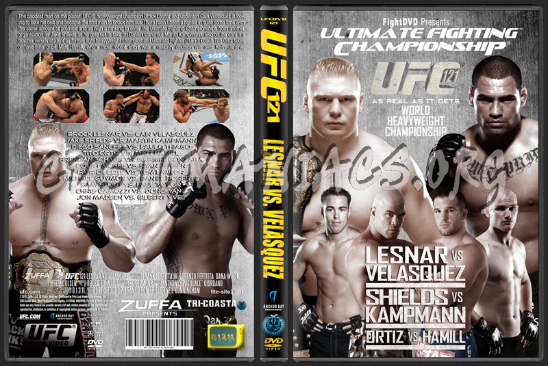 UFC 121 Lesnar vs. Velasquez dvd cover