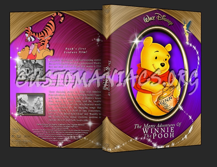 The Many Adventures of Winnie The Pooh dvd cover