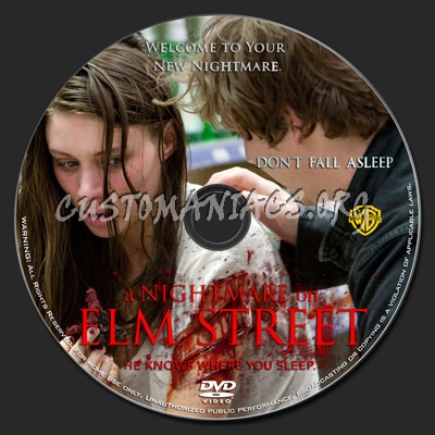 A Nightmare on Elm Street (2010) dvd label