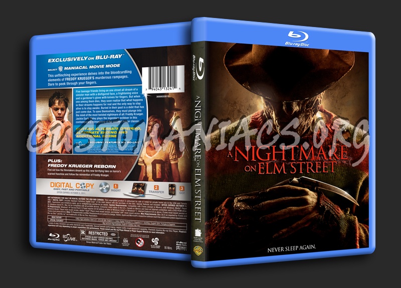 A Nightmare on Elm Street (2010) blu-ray cover