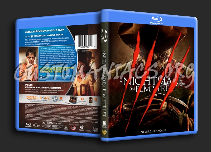 A Nightmare on Elm Street (2010) blu-ray cover