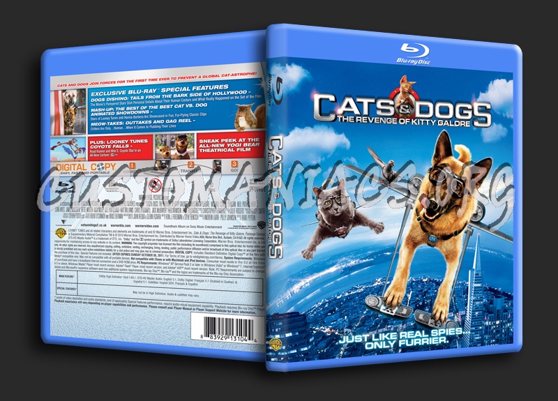 Cats And Dogs The Revenge Of Kitty Galore blu-ray cover