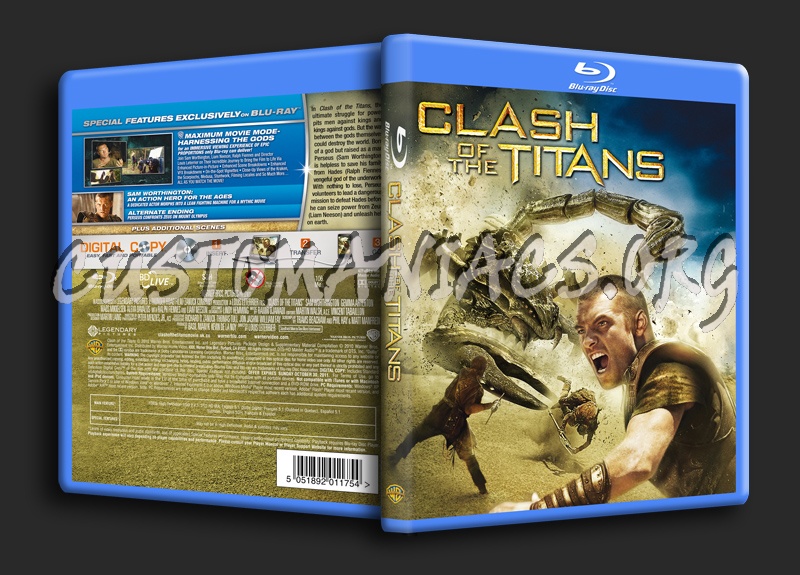 Clash Of The Titans (2010) blu-ray cover