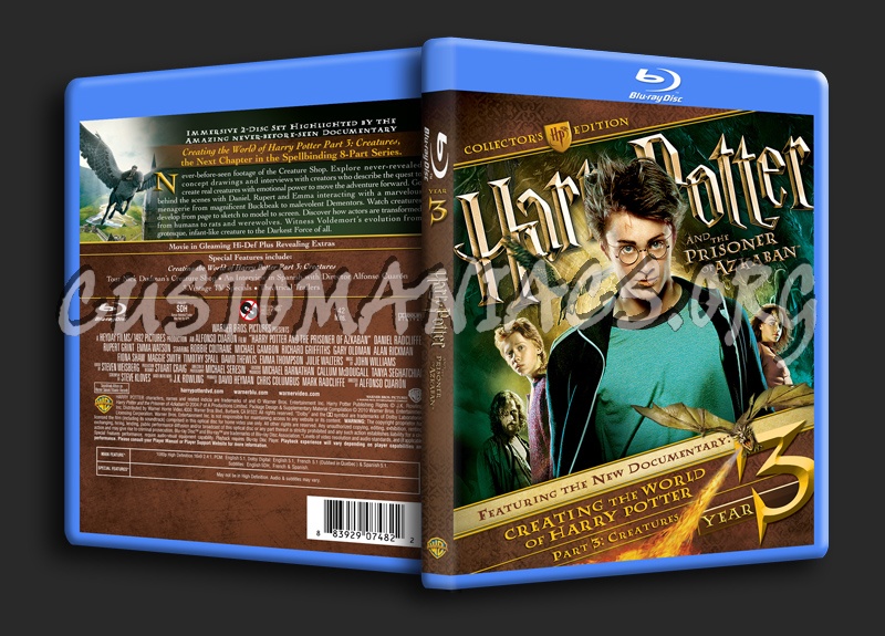 Harry Potter And The Prisoner Of Azkaban blu-ray cover