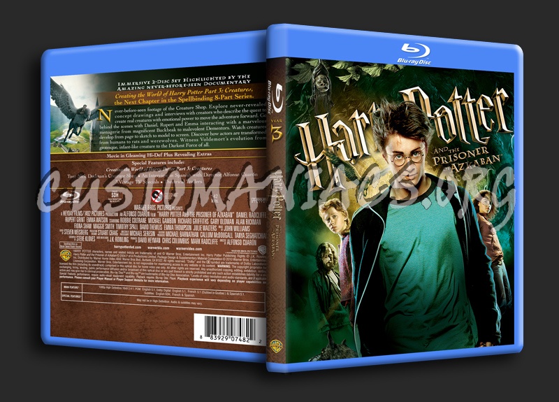 Harry Potter And The Prisoner Of Azkaban blu-ray cover
