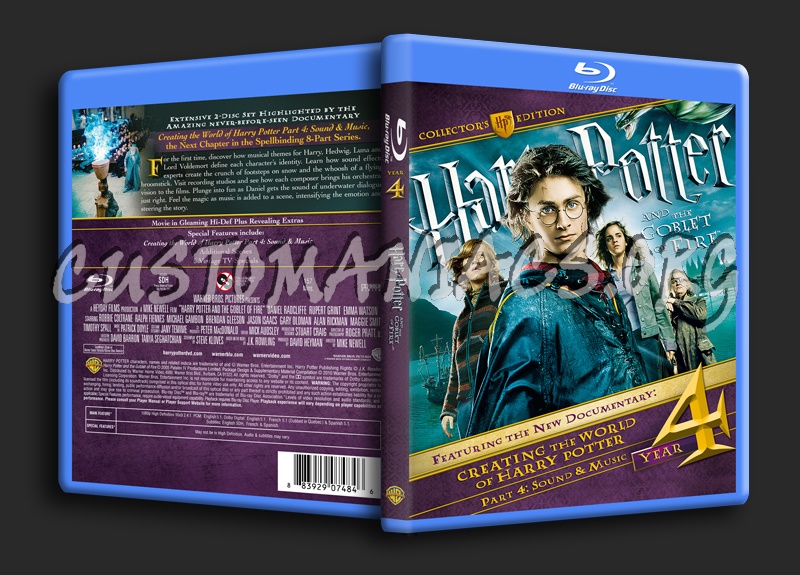 Harry Potter And The Goblet Of Fire blu-ray cover