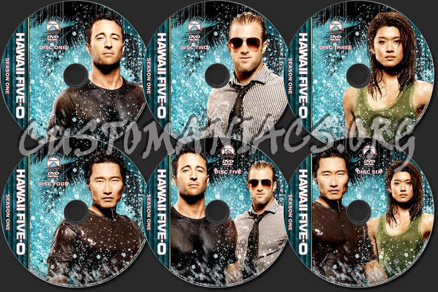 Hawaii Five O - Season 1 - TV Collection dvd label