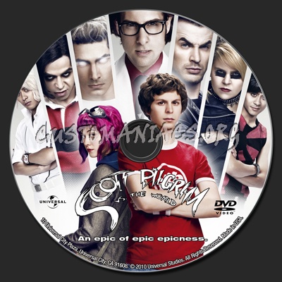 Scott Pilgrim vs The World dvd label