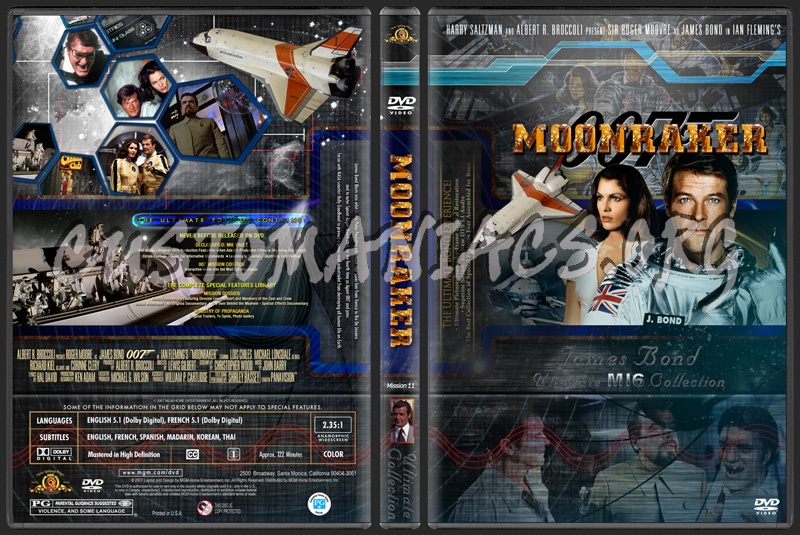 James Bond - Moonraker dvd cover