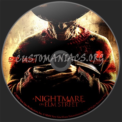 A Nightmare On Elm Street (2010) dvd label