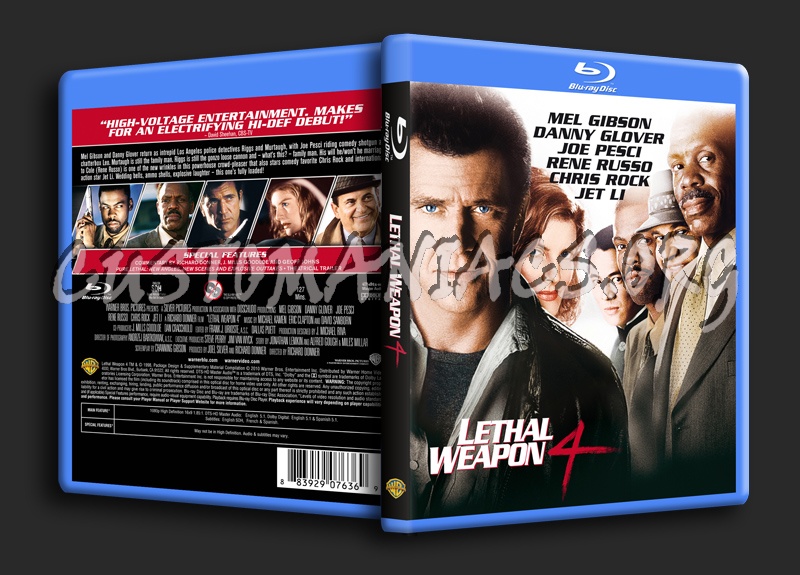 Lethal Weapon 4 blu-ray cover