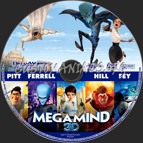 Megamind dvd label