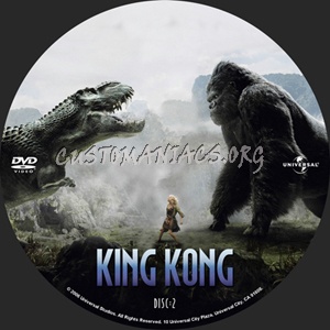 King Kong dvd label
