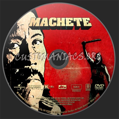 Machete dvd label