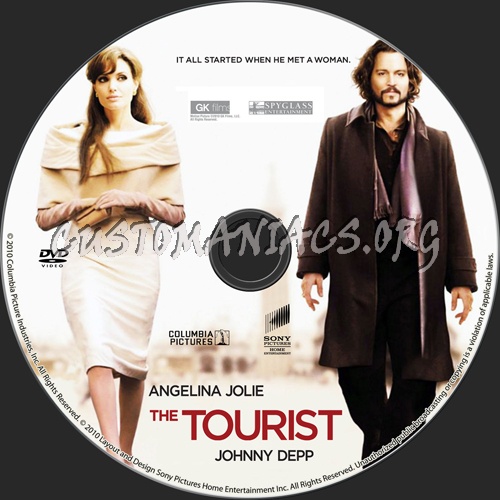 The Tourist dvd label