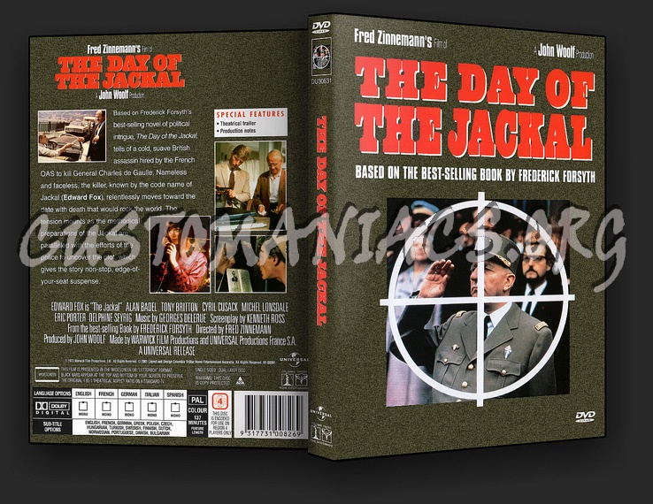 The Day of the Jackal dvd cover