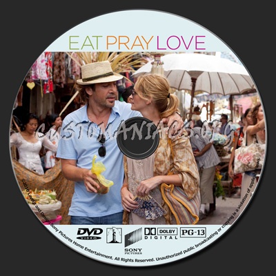 Eat Pray Love dvd label