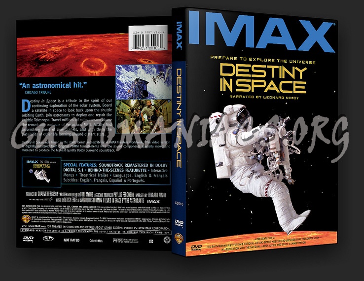 Destiny in Space IMAX dvd cover