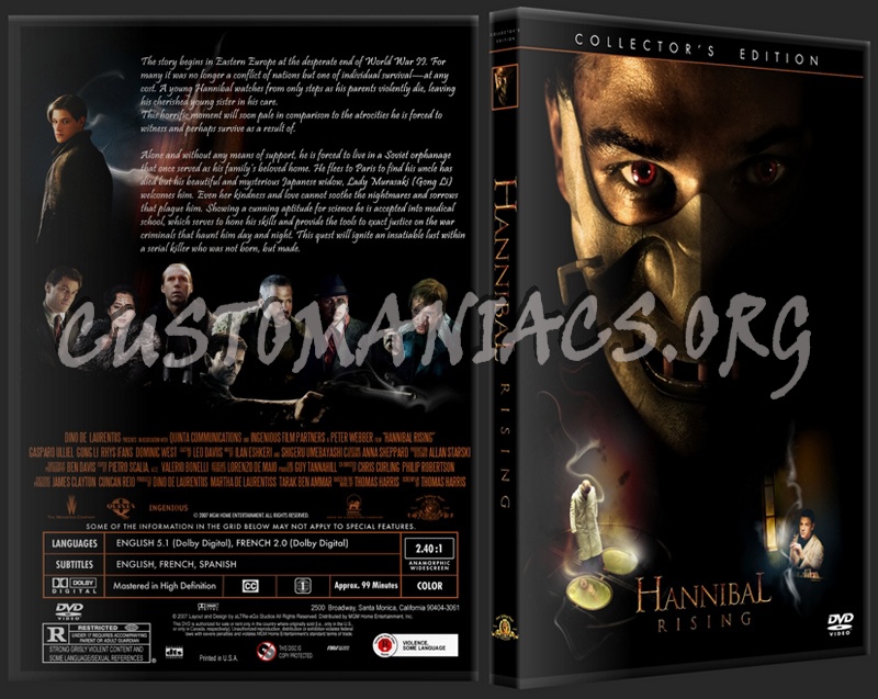 Hannibal Rising dvd cover