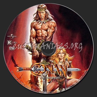 Conan the Barbarian dvd label