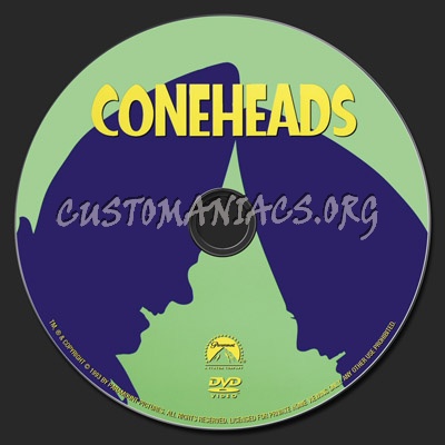 Coneheads dvd label