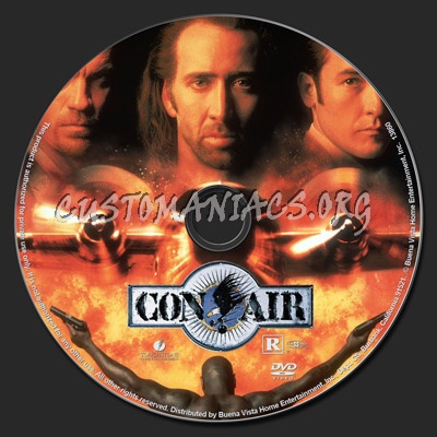 Con Air dvd label