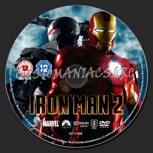 Iron Man 2 dvd label