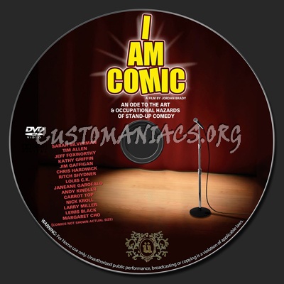 I Am Comic dvd label