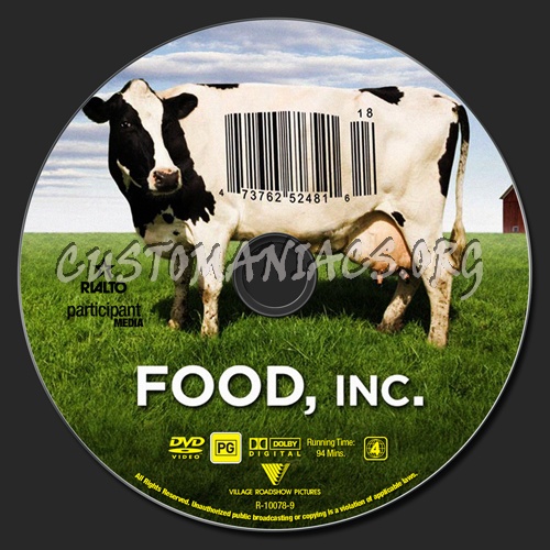 Food, Inc. dvd label