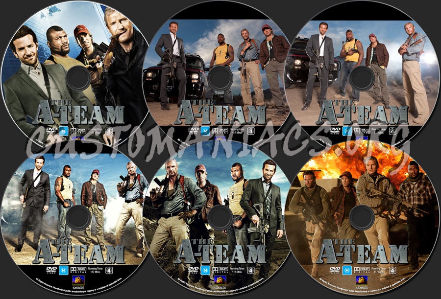 The A-Team dvd label