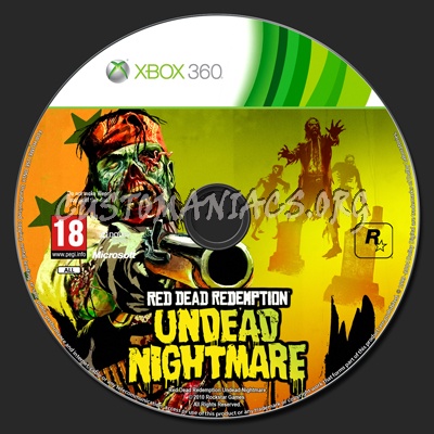 Red Dead Redemption: Undead Nightmare dvd label