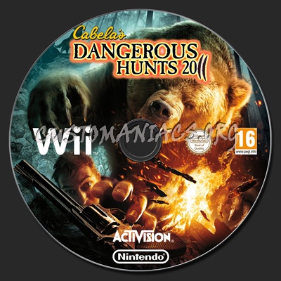 Cabela's Dangerous Hunts 2011 dvd label