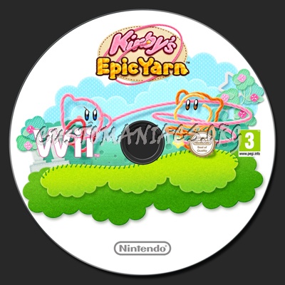 Kirby's Epic Yarn dvd label