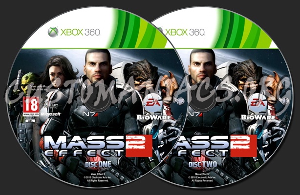 Mass Effect 2 dvd label