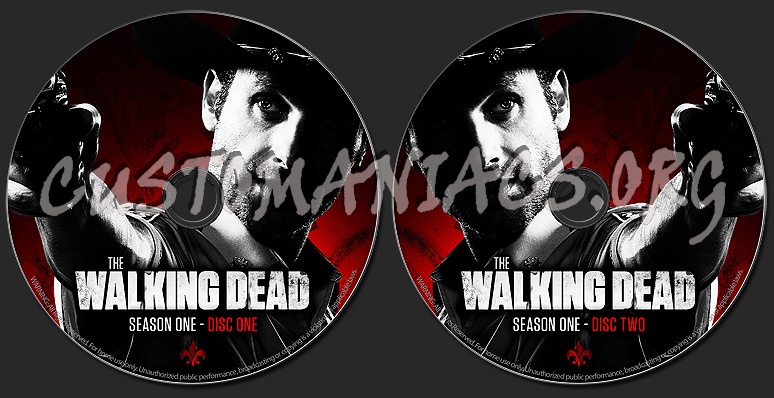 The Walking Dead - Season 1 dvd label