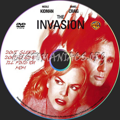 The Invasion dvd label