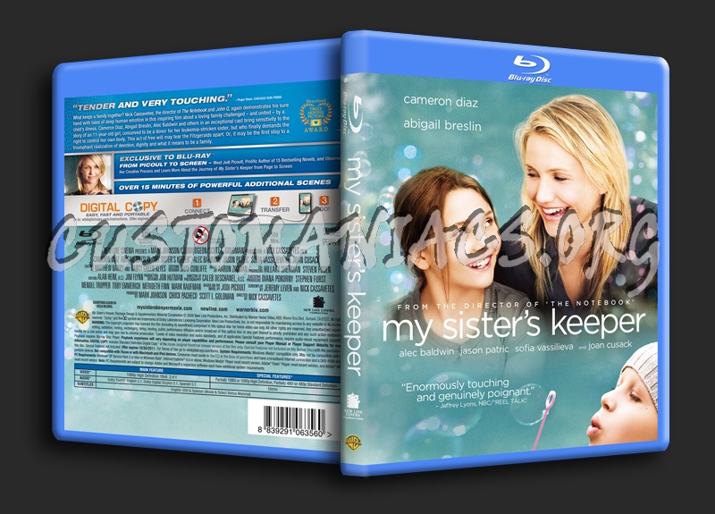 My Sister's Keeper blu-ray cover