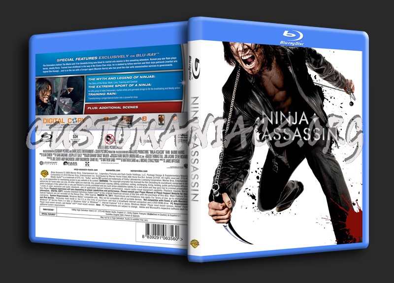 Ninja Assassin blu-ray cover