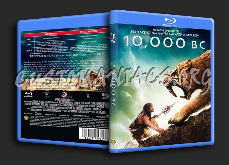 10,000 Bc blu-ray cover