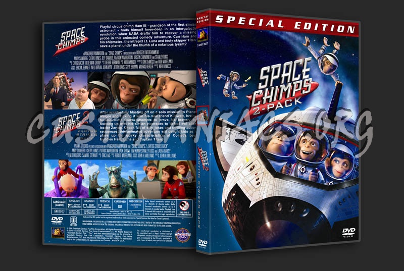 Space Chimps Double Feature dvd cover