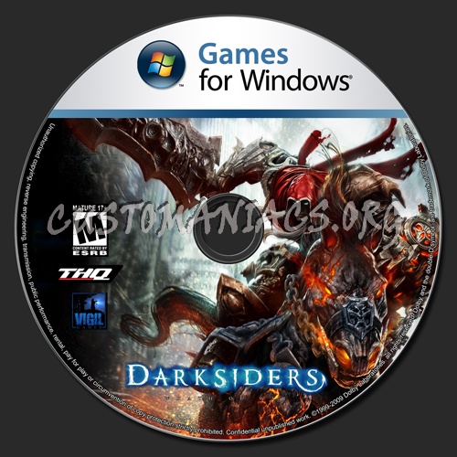 Darksiders dvd label