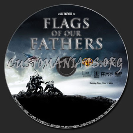 Flags of our Fathers / Iwo Jima dvd label