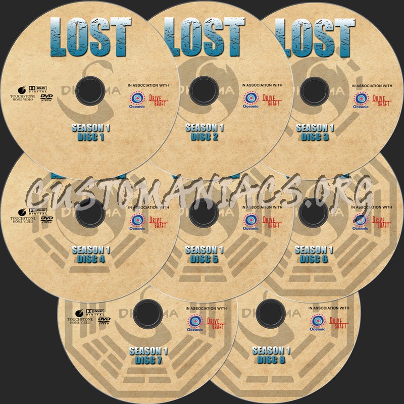 Lost - Season 1 dvd label