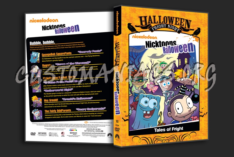 Nicktoons Halloween dvd cover