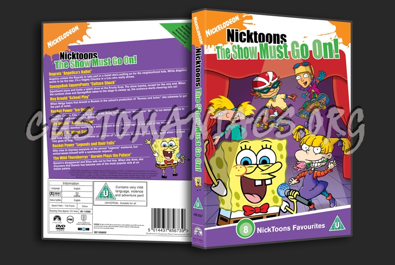 Nicktoons The Show Must Go On dvd cover