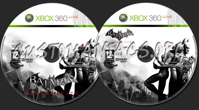 Batman:Arkham City dvd label