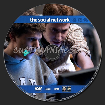 The Social Network dvd label