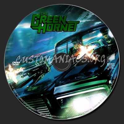 The Green Hornet (2011) dvd label