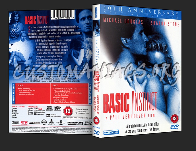 Basic Instinct dvd cover